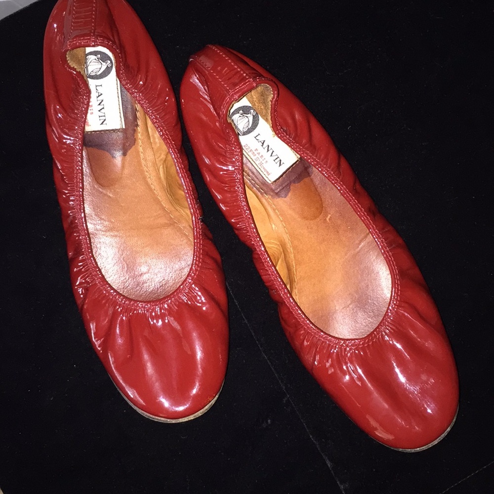 Cherry 🍒 Red Lanvin Ballerina Flats